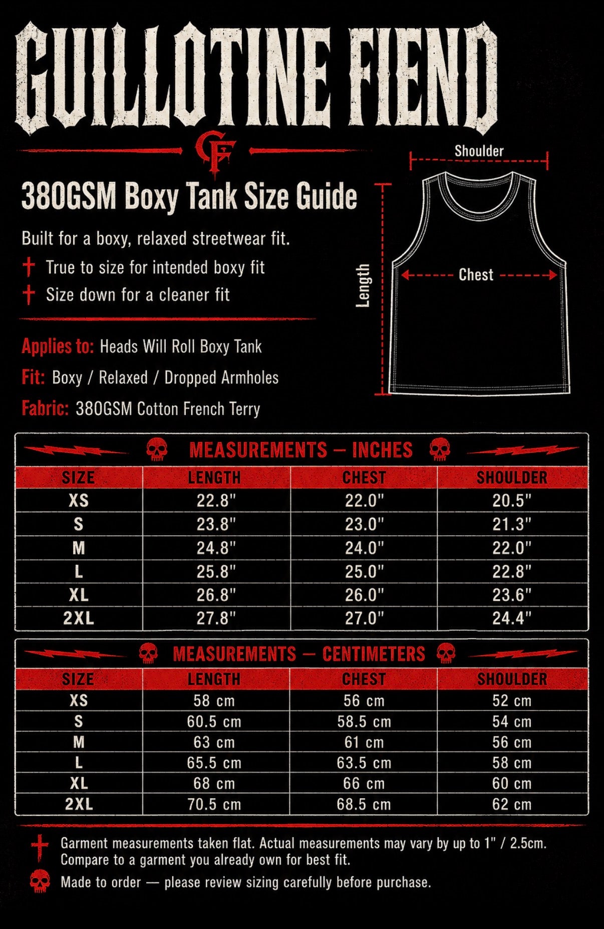 Heads Will Roll Raw Hem Boxy Tank